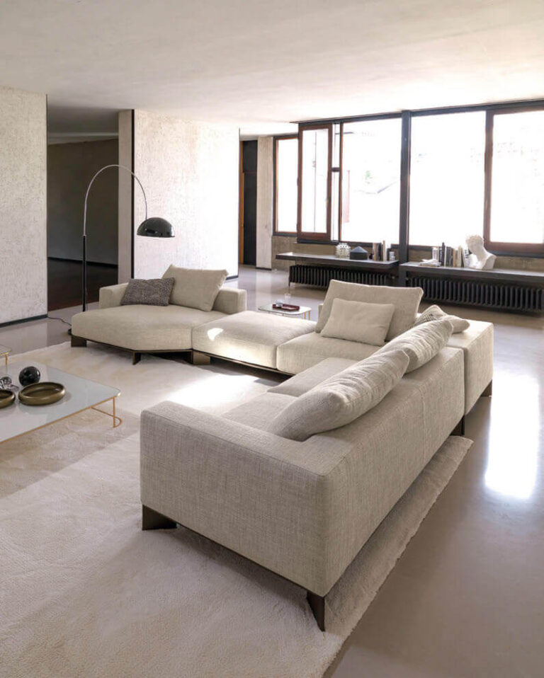 Canapé design modulable et personnalisable en cuir ou tissu