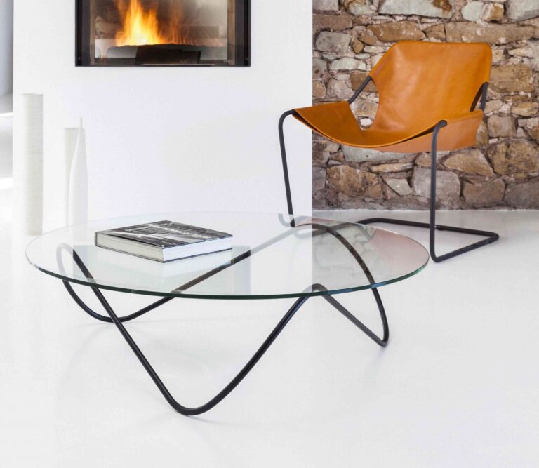 table ronde en verre