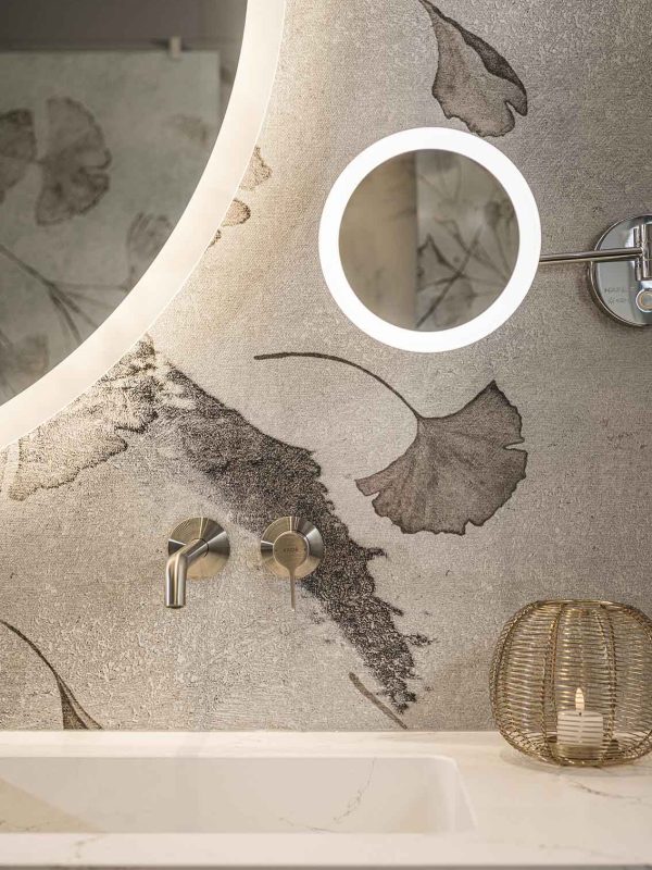 Papier peint mur salle de bain intérieur chambre d'hôtel à montpellier 34