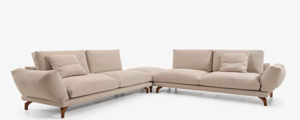 canapé modulable à accoudoirs inclinables